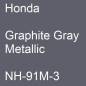 Preview: Honda, Graphite Gray Metallic, NH-91M-3.